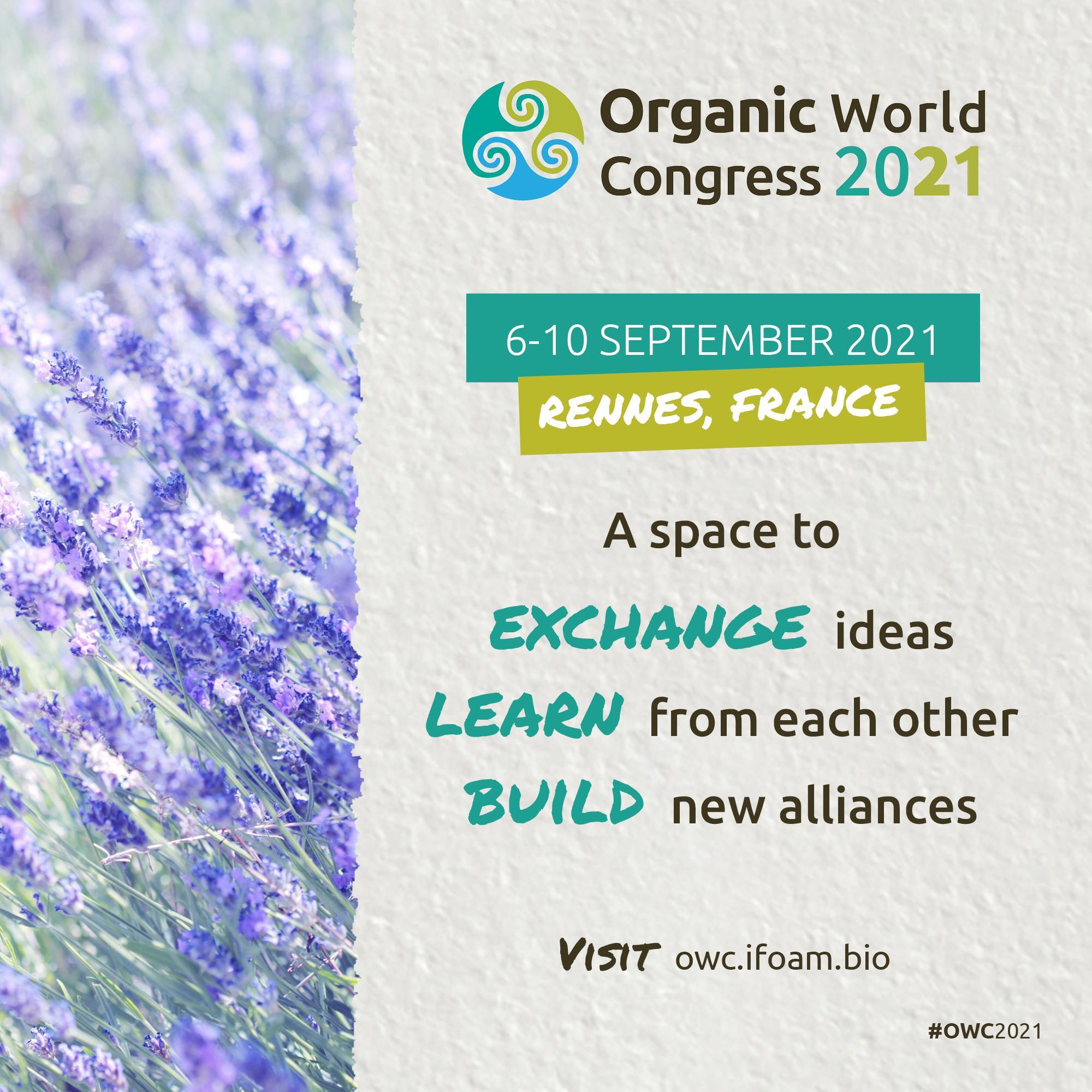OWC2021 Organic world congress 2021 IFOAM